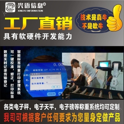 天平可支持?jǐn)嚯姟⒍绦懦迗?bào)警稱重軟件